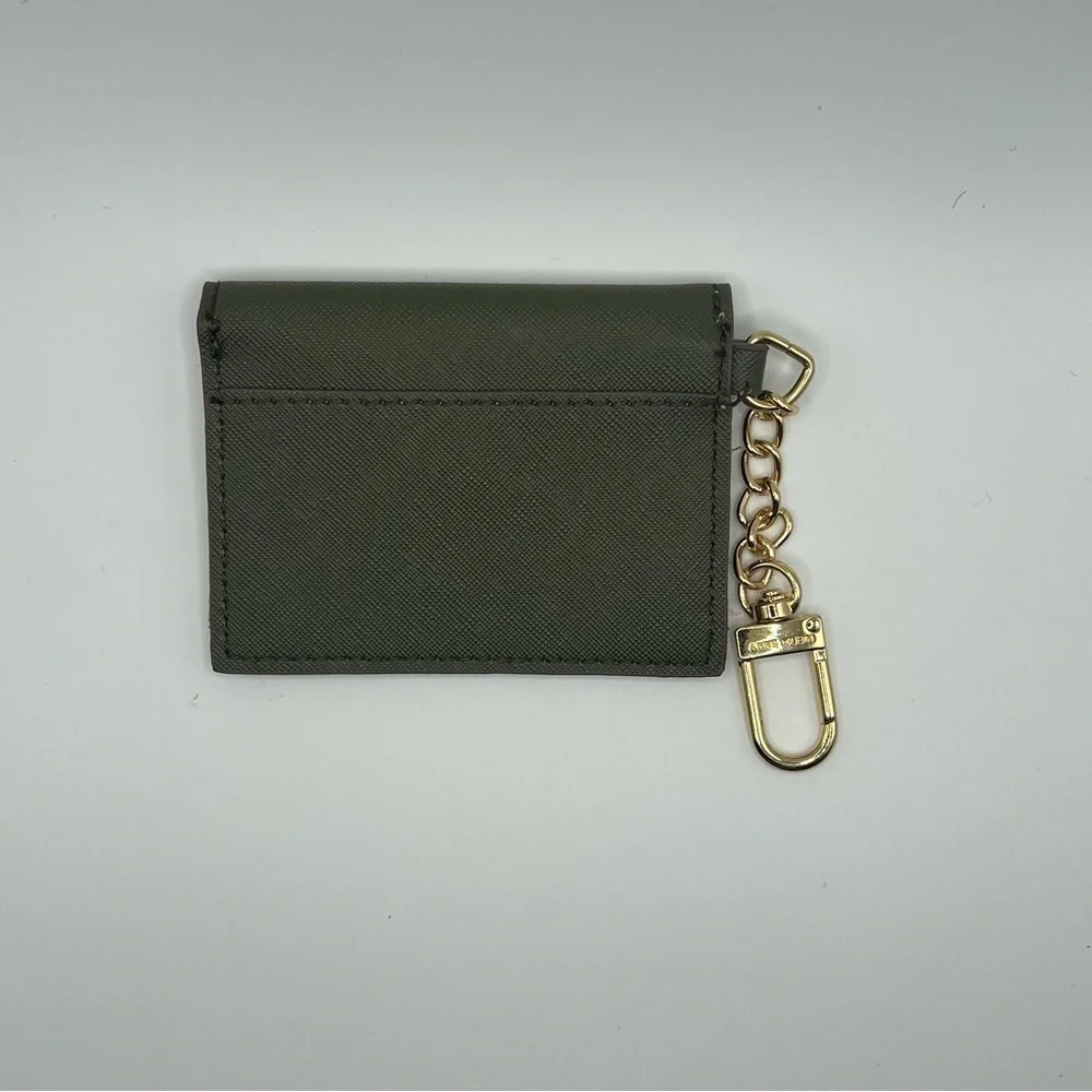 ANNE KLEIN Card Case Wallet Key Chain Holder Money Small Travel Mini